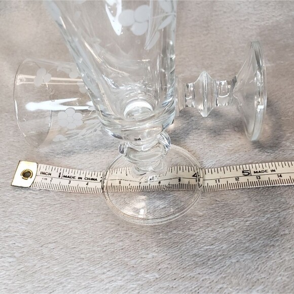 Wine Tasting Glasses, 3oz, Frosted Flowers - Picture 6 of 7